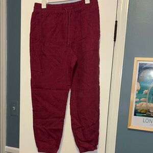 Athleta Pink/berry Tappered Pants